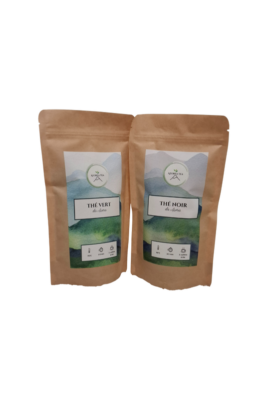 Coffret Le duo des Açores - Thé vert et thé noir bio