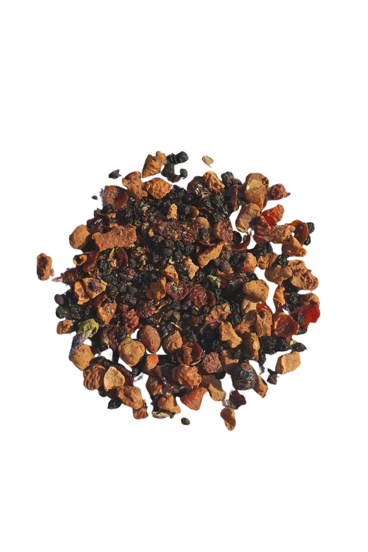 Infusion bio Éveil Fruité aux fruits rouges et plantes, réveil doux et vitaminé