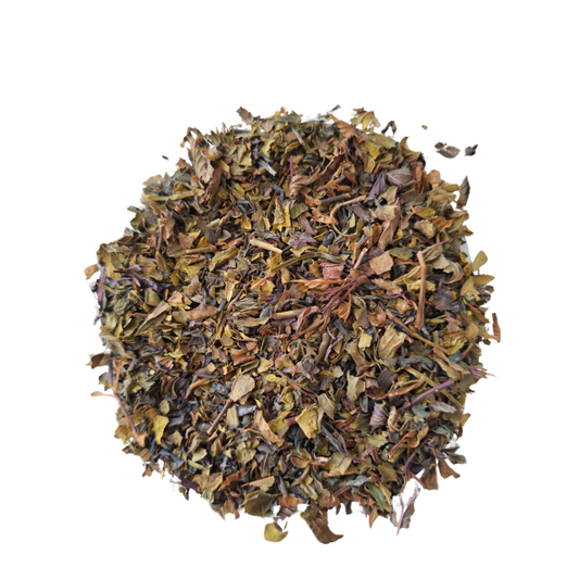 Thé vert à la menthe poivrée bio des Açores – sachet 90g, infusion rafraîchissante, sans sucre, sans arôme ajouté.